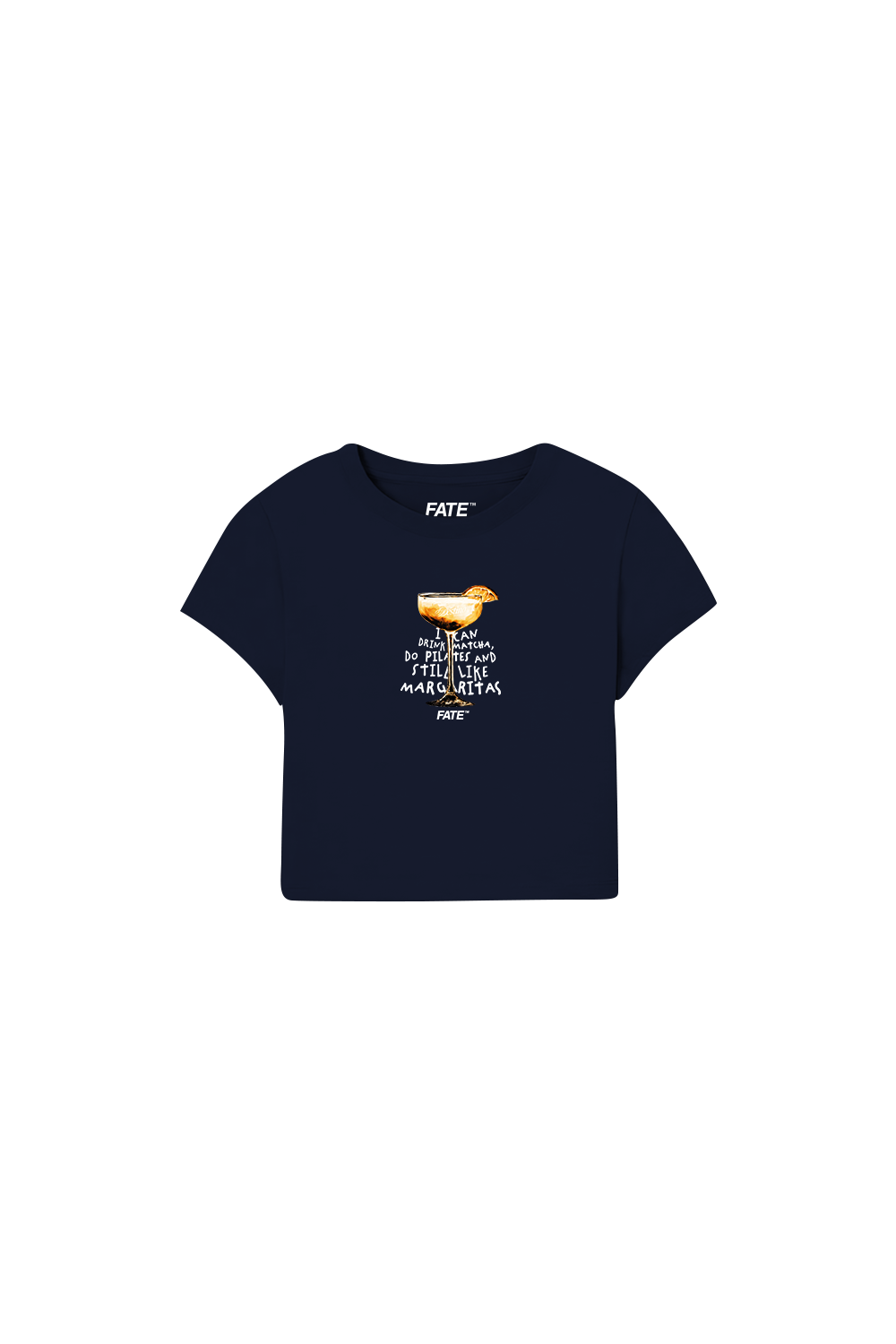 Matcha Baby Tee Blue Navy