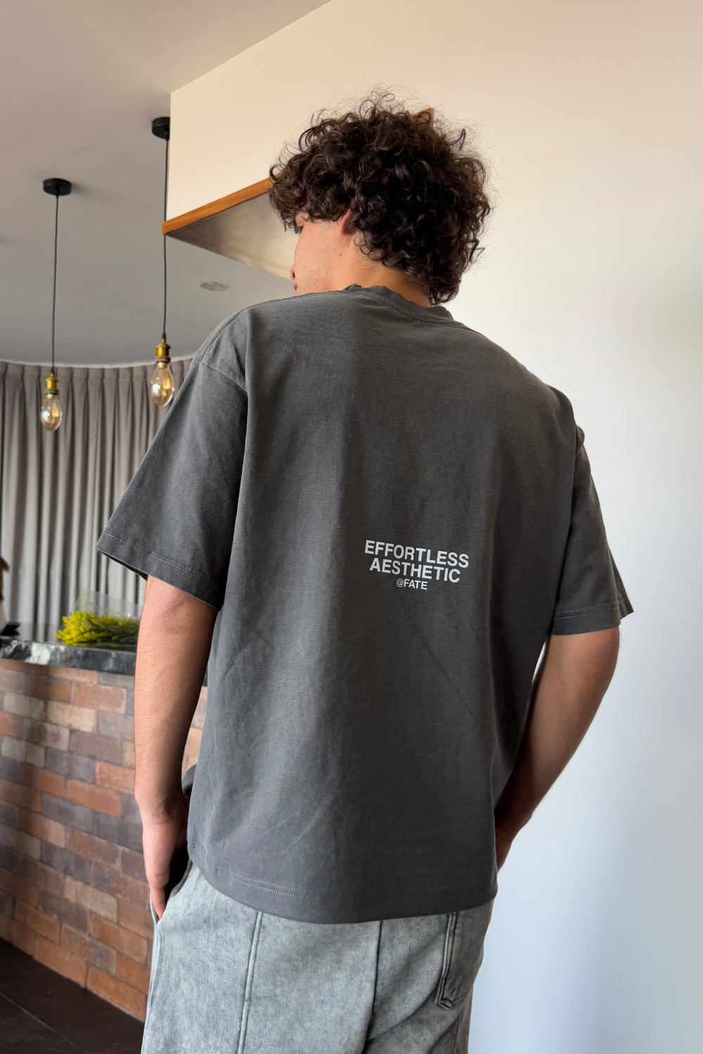 Orange's Tee Washed Grey