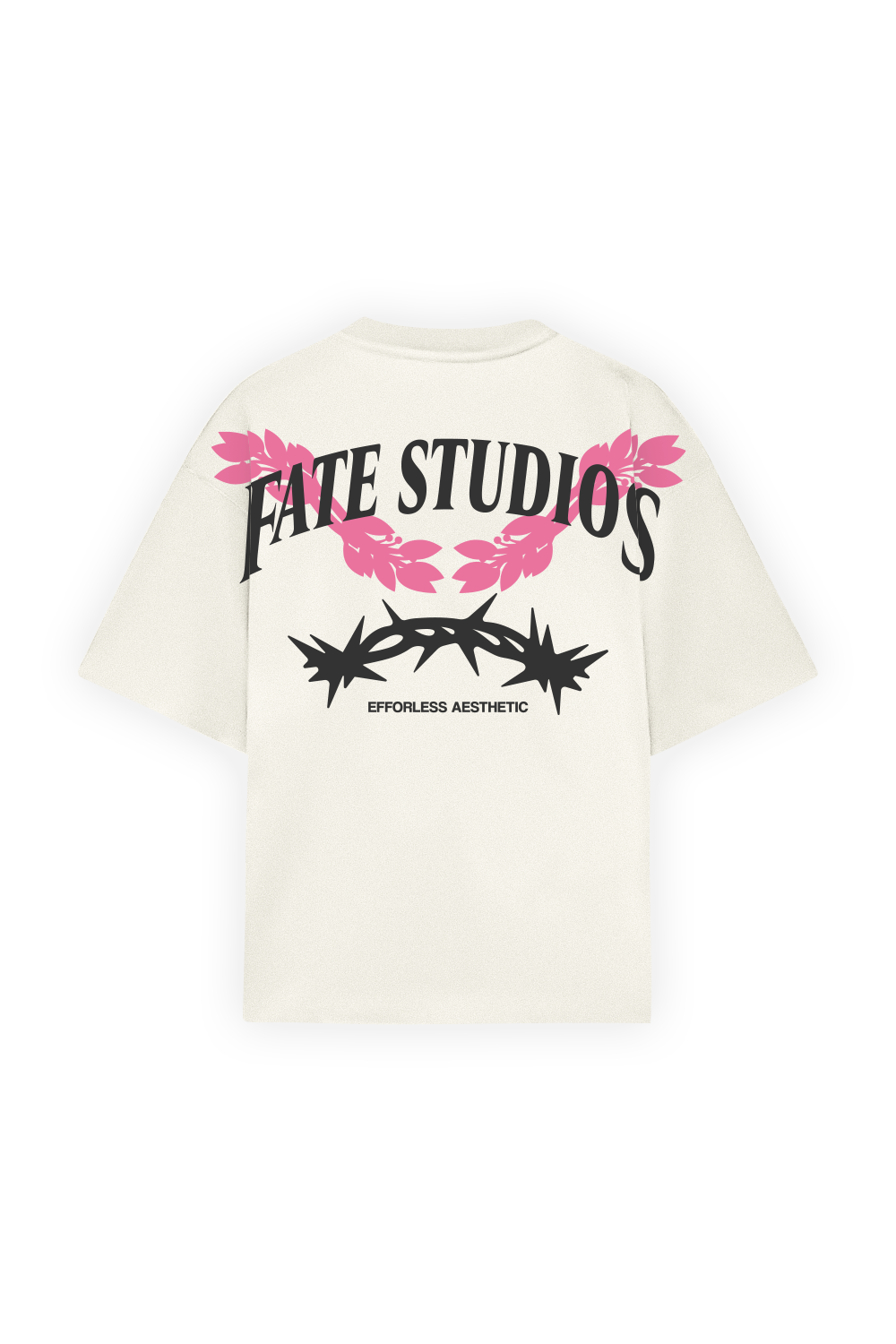 Laurels & Spikes Tee Beige