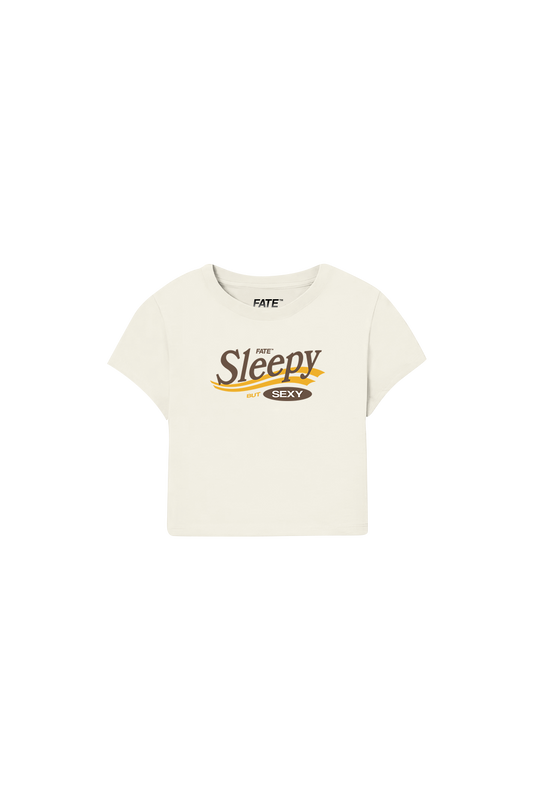 Sleepy Baby Tee Beige