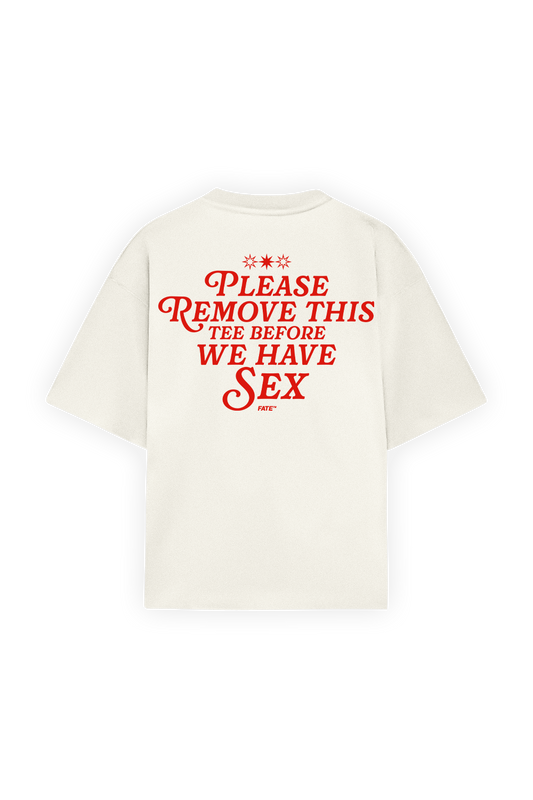 Please Remove This Tee Beige