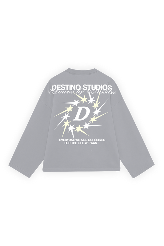 Everyday We Longsleeve Shark Grey